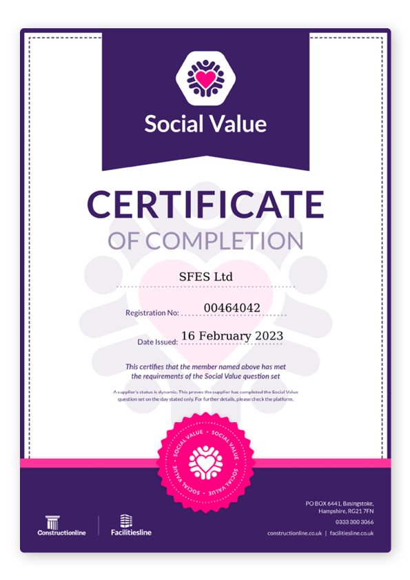 SFES_Certificate Social Value