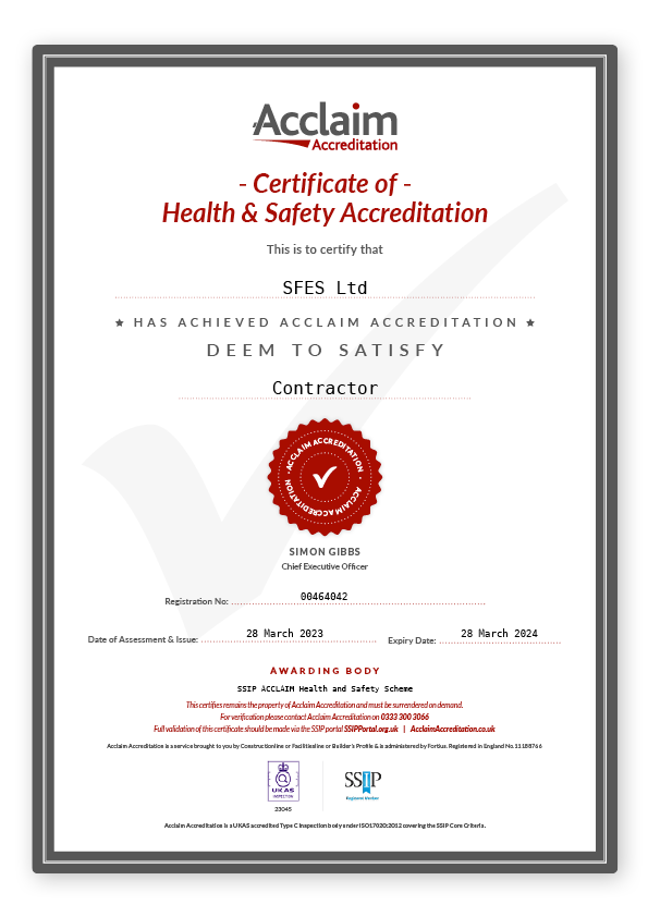 SFES_Certificate SSIP Acclaim